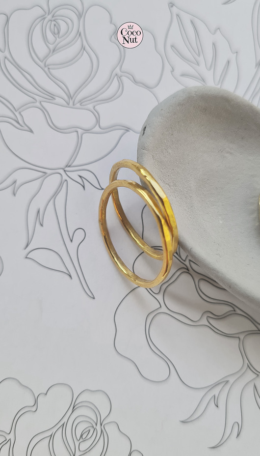 obrączki ślubne SUPER CENA Obrączki TEXTURE  mosiądz