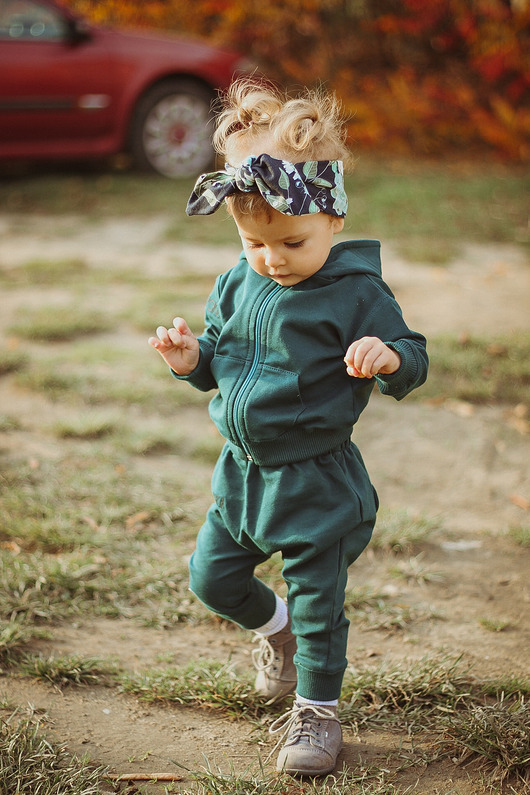Spodnie BEAR BUTELKOWA ZIELEŃ Kruszonka baby wear