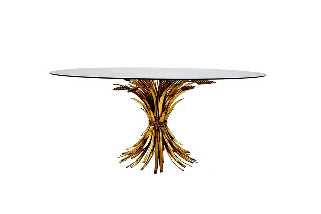 stoliki kawowe Elegancki stolik w stylu Hollywood Regency z lat 60