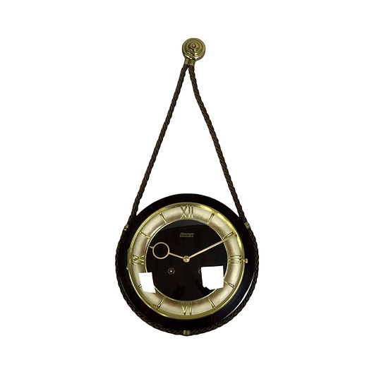 zegary Zegar ścienny Kienzle Schwebegang na linie styl marynistyczny Niemcy lata 60.