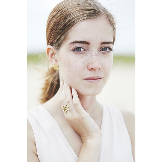 Złote kolczyki wianuszki - Jabłonka KOS jewellery