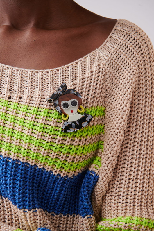 opaski do włosów Broszka Klara Mozaika - Uniwersalny