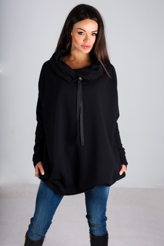 BLUZA BASILIA czarna LAODU