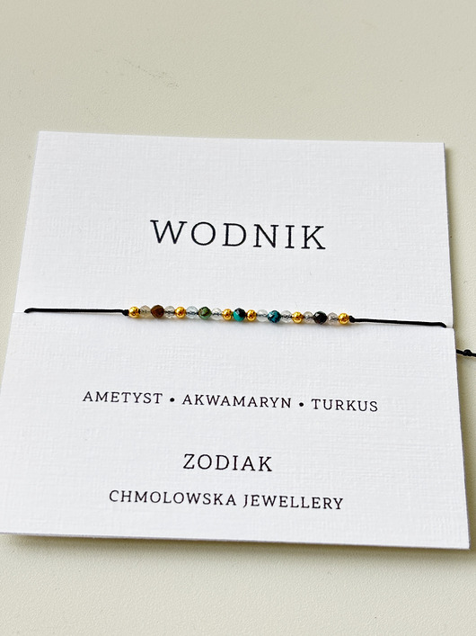 bransoletki na sznurku Zodiak bransoletka WODNIK