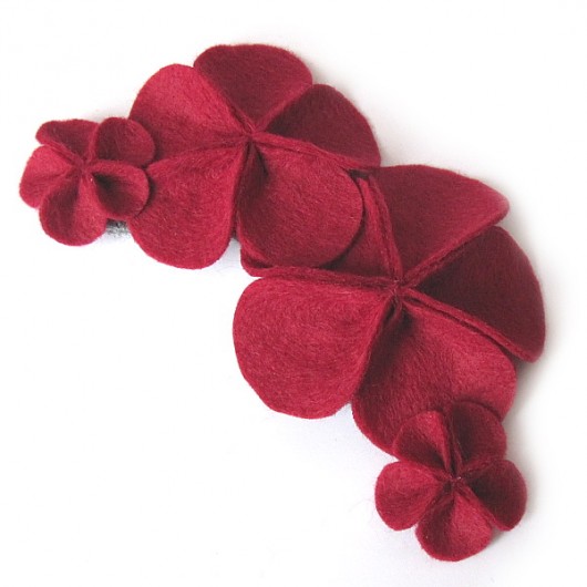 Popping Burgundy - broszka (zamówienie) Craft Factory