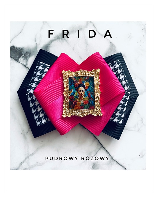 broszki Nowa Kolekcja  Brosz FRIDA  z miniaturowym obrazem