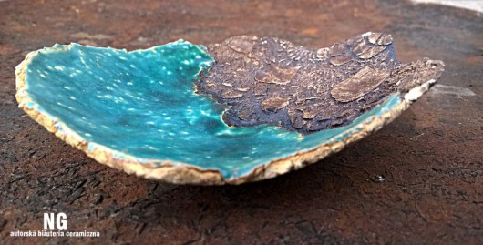 Ceramiczna mydelniczka. NG Autorska bizuteria ceramiczna