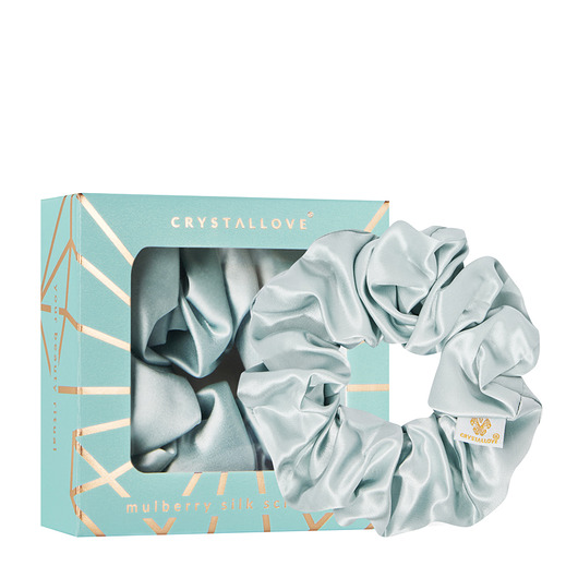 akcesoria dla niej CRYSTALLOVE Gumka do włosów z jedwabiu amazonite - limited edition