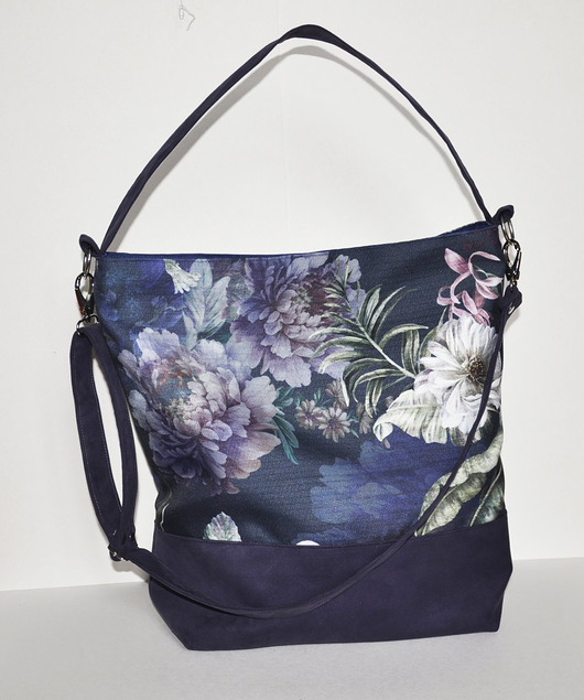 torby na ramię Torba  hobo XXL - print, róże