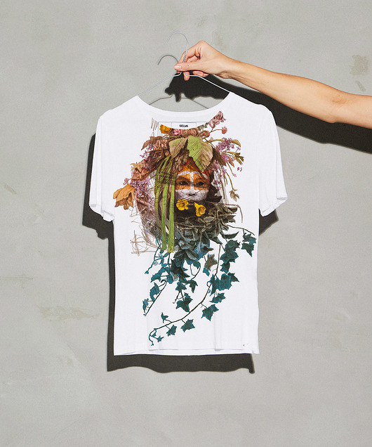 Flower portrait Woman T-shirt SELVA