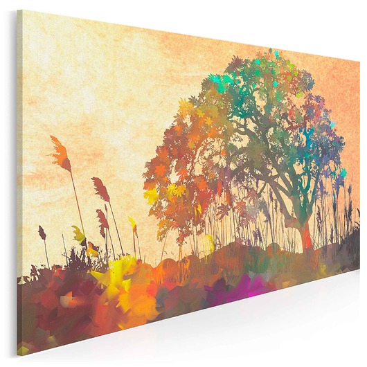 obrazy 76201 Obraz na płótnie DRZEWO POLANA 120x80
