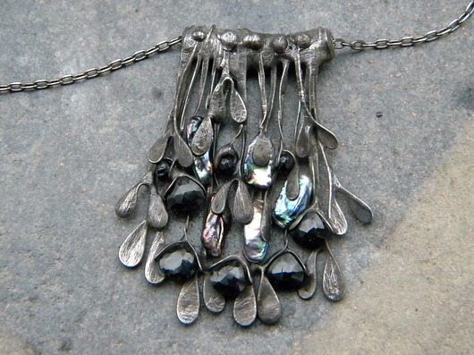spinel / perła keishi - naszyjnik Beata Trotter