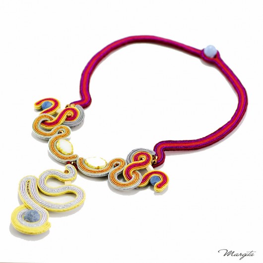 Naszyjnik Estrellado, soutache necklace  Margita