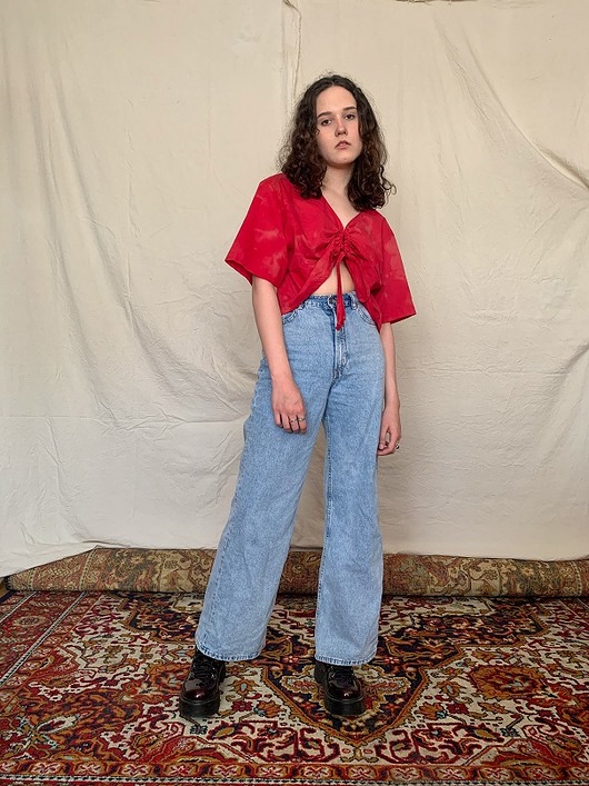 bluzka crop tie dye Refoje