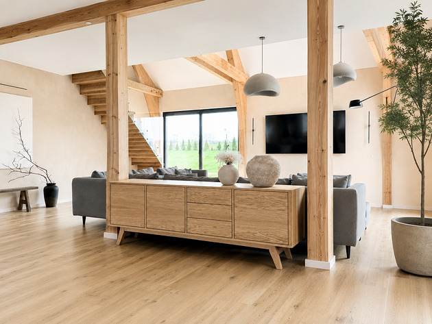 komody Komoda Bufetowa "XL" Niska / Komoda pod telewizor / Sideboard / 200cm