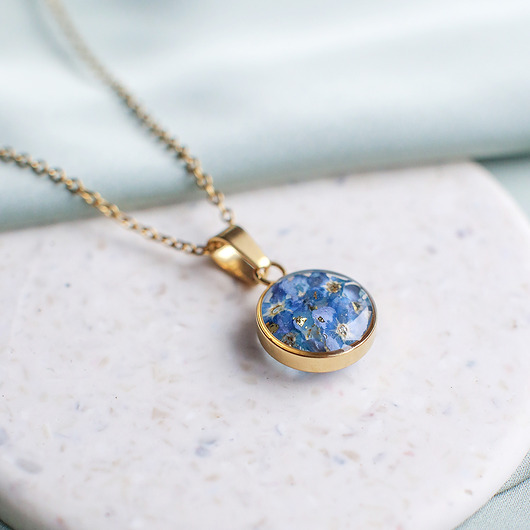 wisiory Wisiorek z niezapominajkami