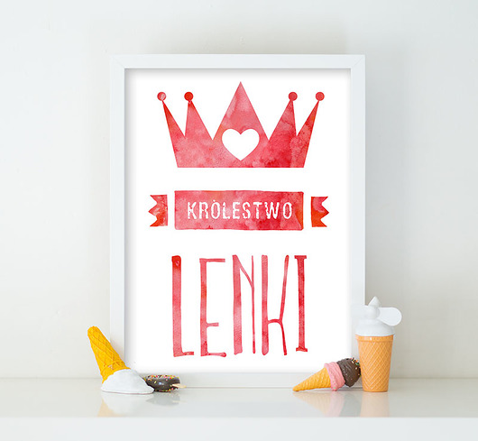 Królestwo dziecka - plakat personalizowany Bajkowe Obrazki