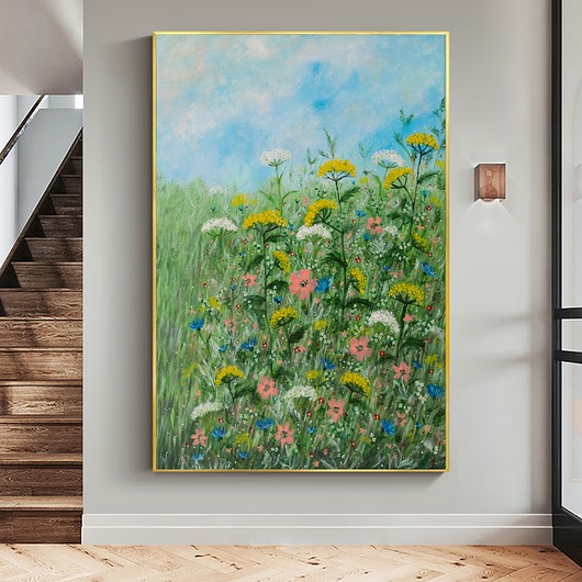 obrazy Obraz na płótnie 50x70cm. Kwiecista łąka