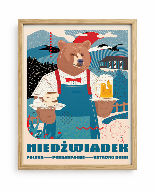 plakaty Plakat - Niedźwiadek