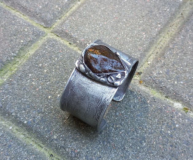 bransoletki wire wrapping Mrówkarium  - bransoletka regulowana