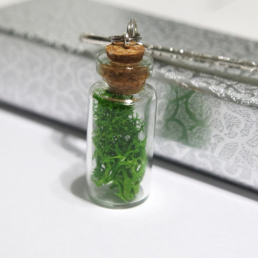 zakładki do książek Zakładka do książki - Mech - fiolka duża