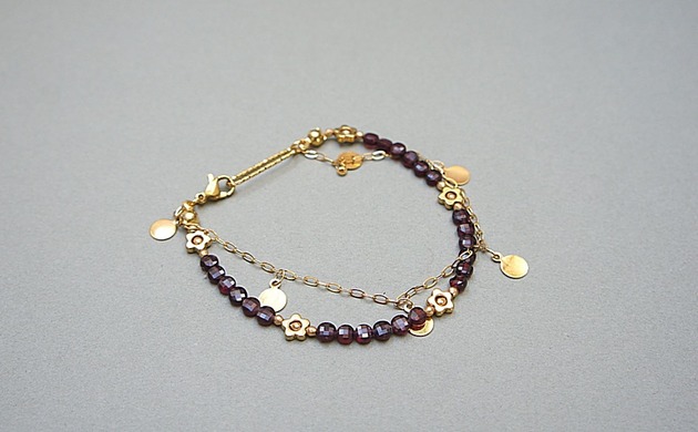 bransoletki z kamieni naturalnych Granaty vol. 19  bransoletia /Szlachetna kolekcja/