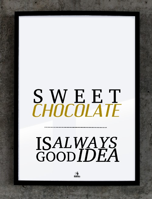 Plakat SWEET CHOCOLATE 50x70 MIA home