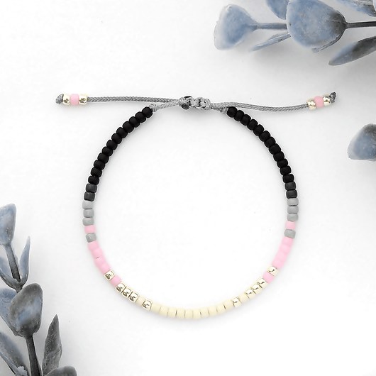 Bransoletka Minimal - Autumn Pink Ilovehandmade