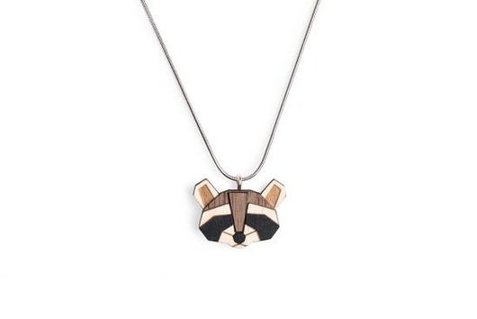 naszyjniki - inne Unikatny wisiorek Raccoon Pendant