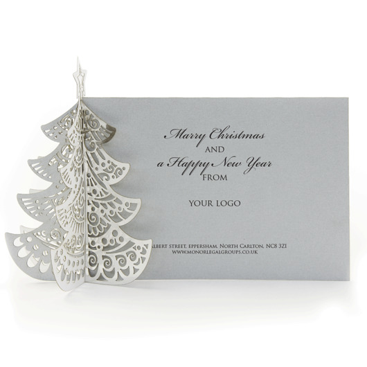 kartki świąteczne Personalizowana Kartka Boże Narodzenie 3D 30 szt