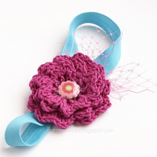 simple SWEET FUCHSIA opaska FloraArt