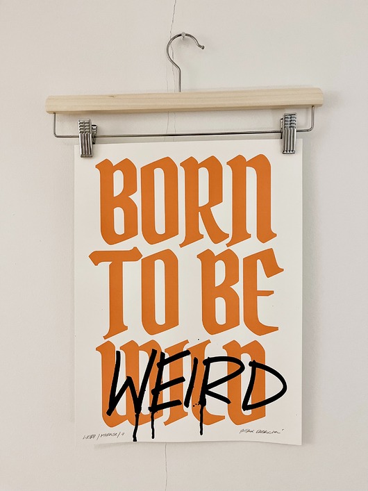 plakaty Plakat Sitodruk WEIRD / MARKER