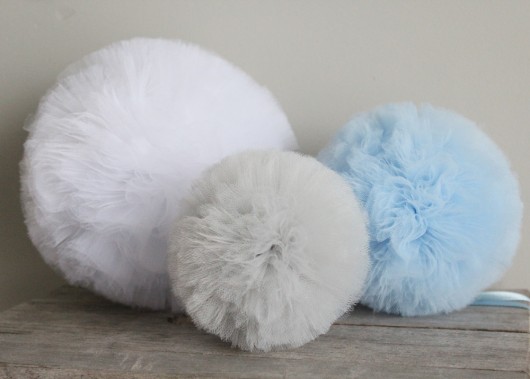 Pompony tiulowe - zestaw Soft Colleco