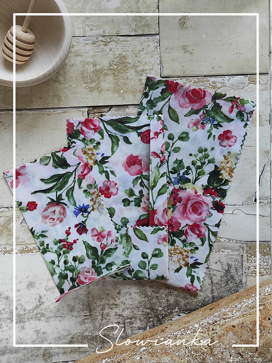 przechowywanie - różne WoskWrapy Vegańskie Zestaw L+M+S  vintage