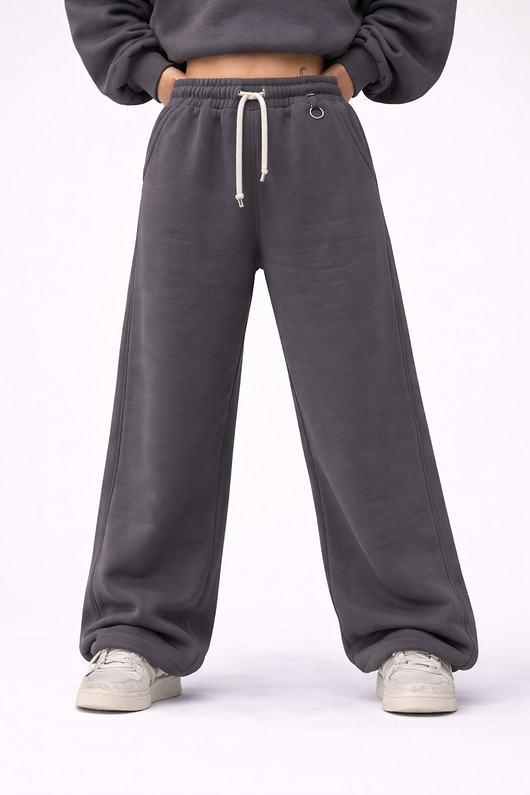 spodnie dresowe damskie Spodnie - 330 GSM  Grafit