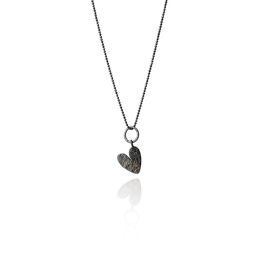 Grafitowy wisior serce KOS jewellery