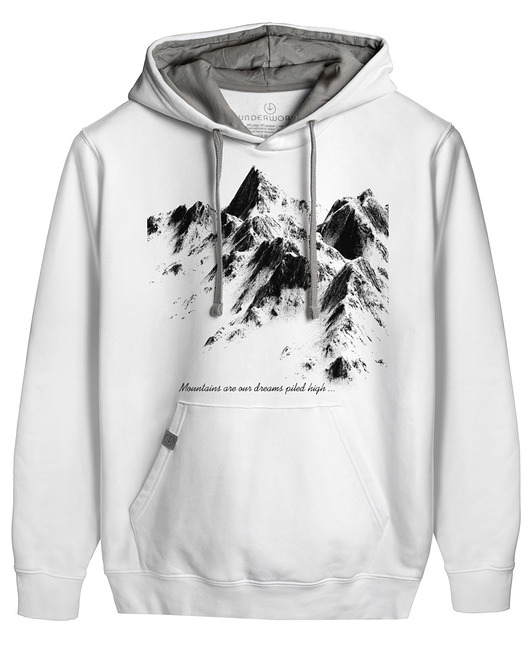 bluza z kapturem damska Bluza kangurka UNDERWORLD unisex Mountains