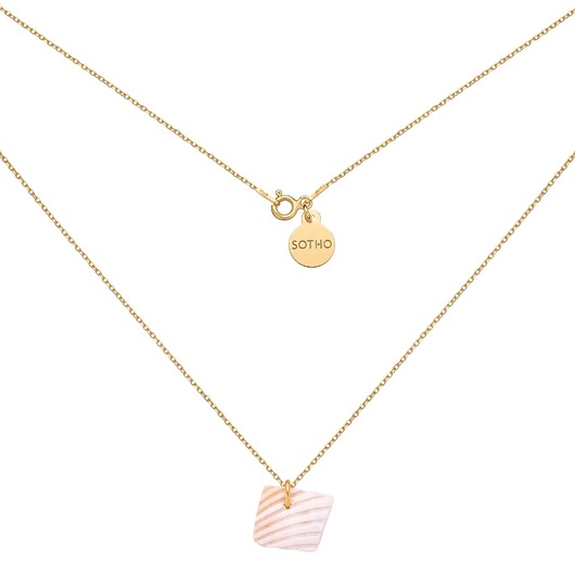 złote naszyjniki Złoty naszyjnik z muszelką