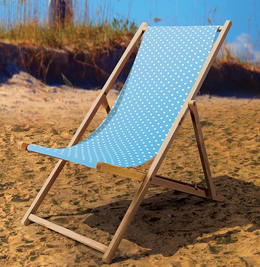 Leżak drewniany- Kropki AllbagAllprints