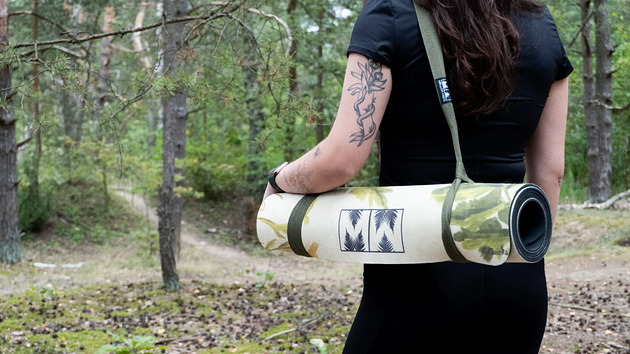 akcesoria różne Bawełniany pasek do transportu maty  do jogi Fern