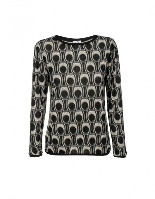 WYPRZEDAŻ 79 Sweter Geometric Grey COMO