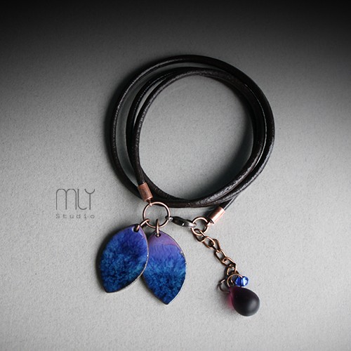 bransoletki ceramiczne Chabrowe Listki