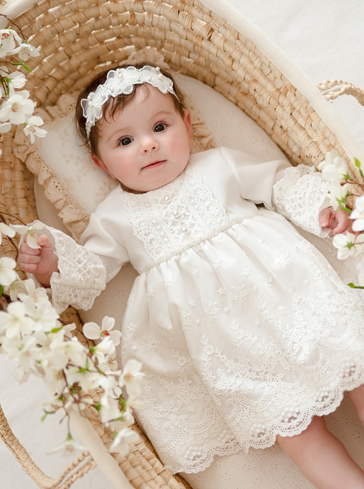 szatki, ubranie na chrzest Sukienka do chrztu Barbara