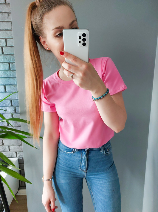 t-shirt damskie T-SHIRT I274 RÓŻOWY