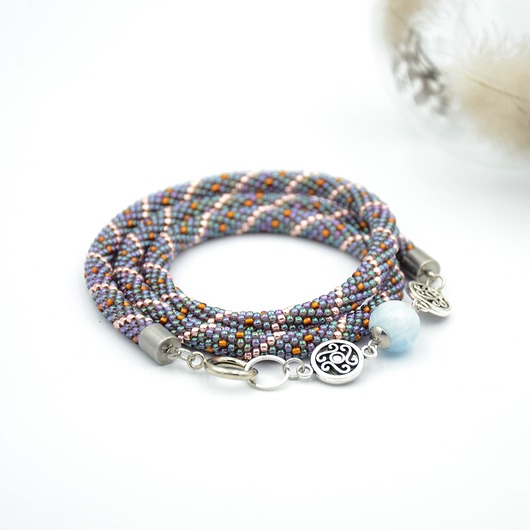 naszyjniki - inne Tangle diamonds beads
