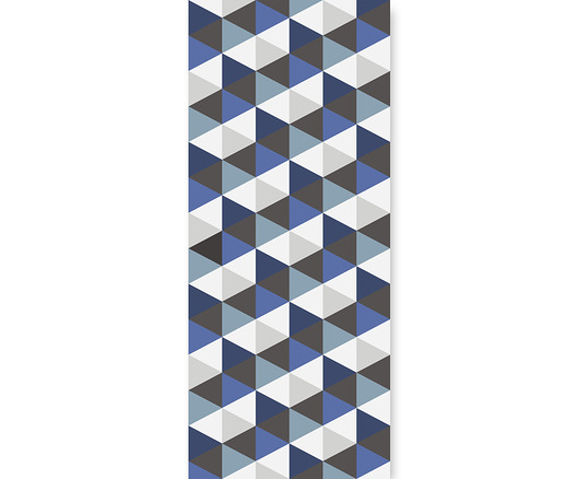 Tapeta dziecięca Hexagons Short Blue Humpty Dumpty Room Decoration