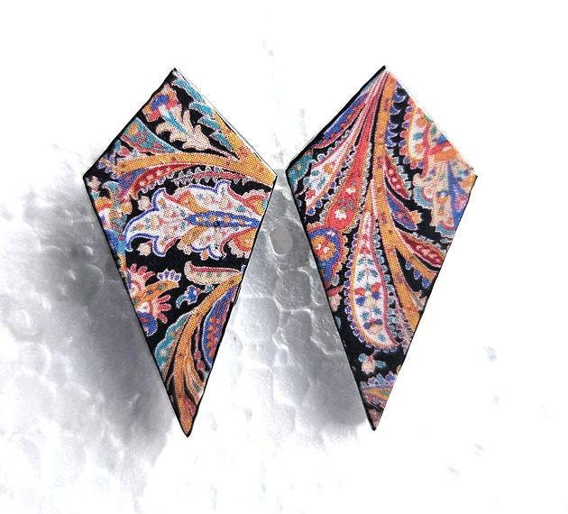 kolczyki drewniane Wkrętki Jestem sobą