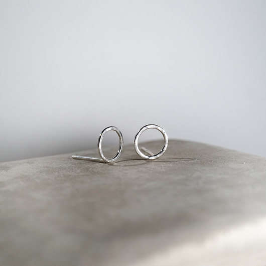 kolczyki srebrne LOLI - srebrny minimalizm