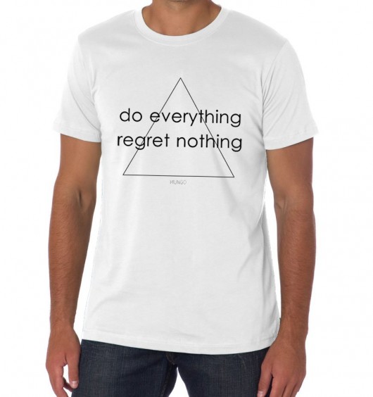 Do Everything Regret Nothing czarny M L XL MUNGO