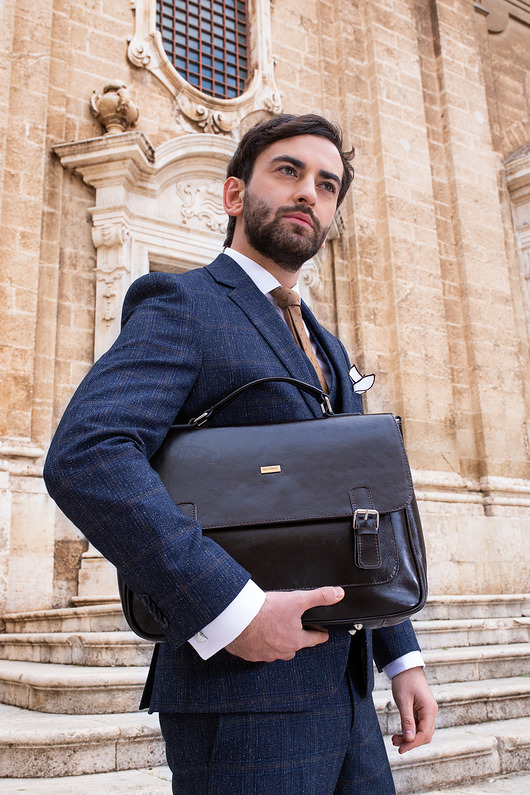 TORBA TECZKA MĘSKA VINTAGE PAOLO PERUZZI Z-06-BR Paolo Peruzzi